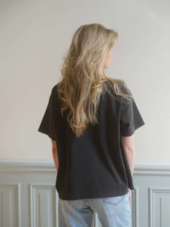 Outlet Djerf Avenue Washed T-shirt Washed Black