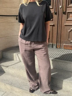 Outlet Djerf Avenue Washed T-shirt Washed Black